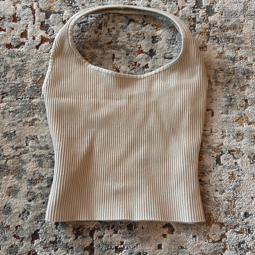 Babaton ribbed halter top
